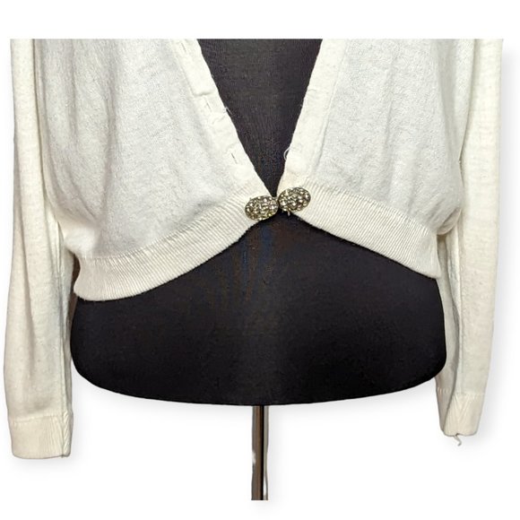 Vintage Off White Cardigan Size Medium - Picture 3 of 14